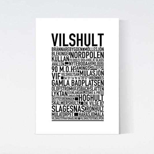 Vilshult Text Poster