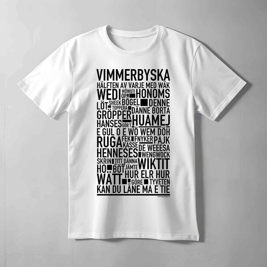 Vimmerbyska Dialekt Text T-shirt