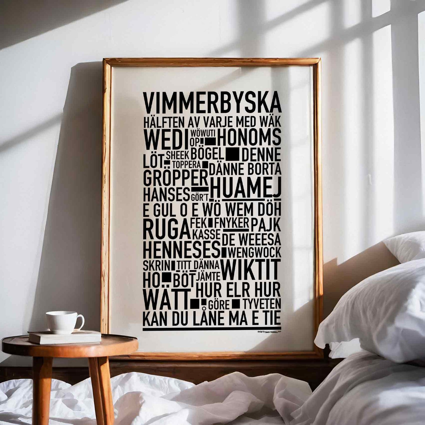 Vimmerbyska Dialekt Text Poster