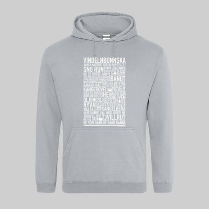 Vindelnbonnska Dialekt Text Hoodie