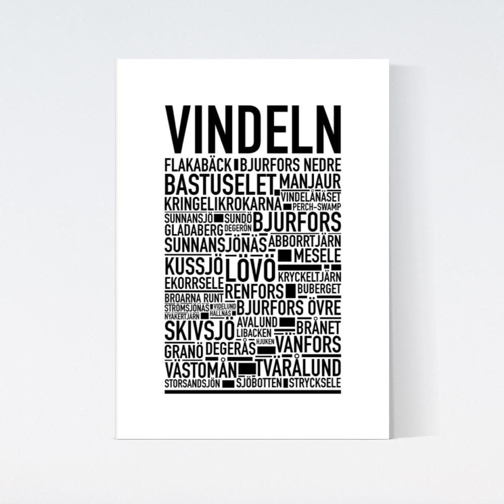 Vindeln Text Poster