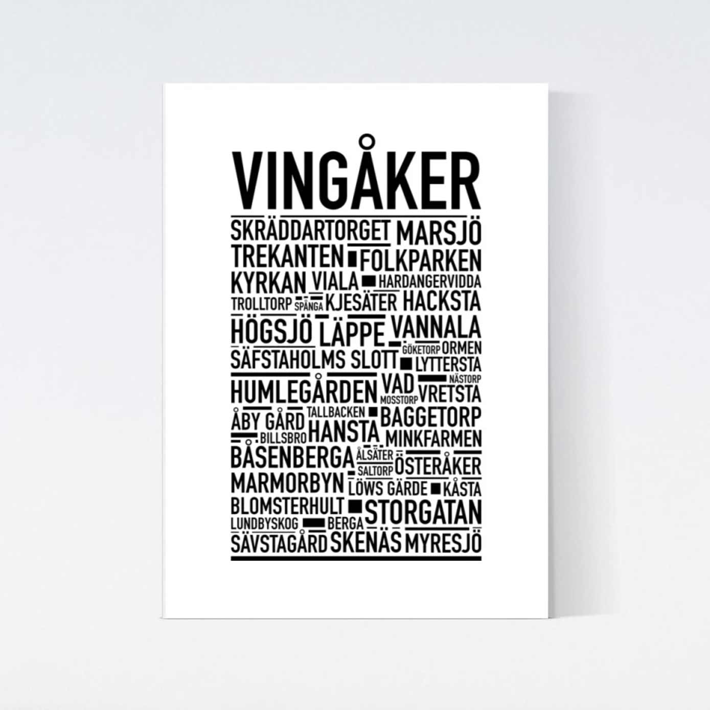 Vingåker Text Poster