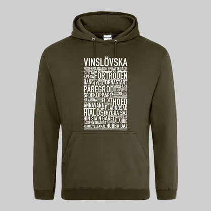 Vinslövska Dialekt Text Hoodie