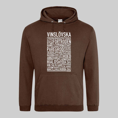 Vinslövska Dialekt Text Hoodie