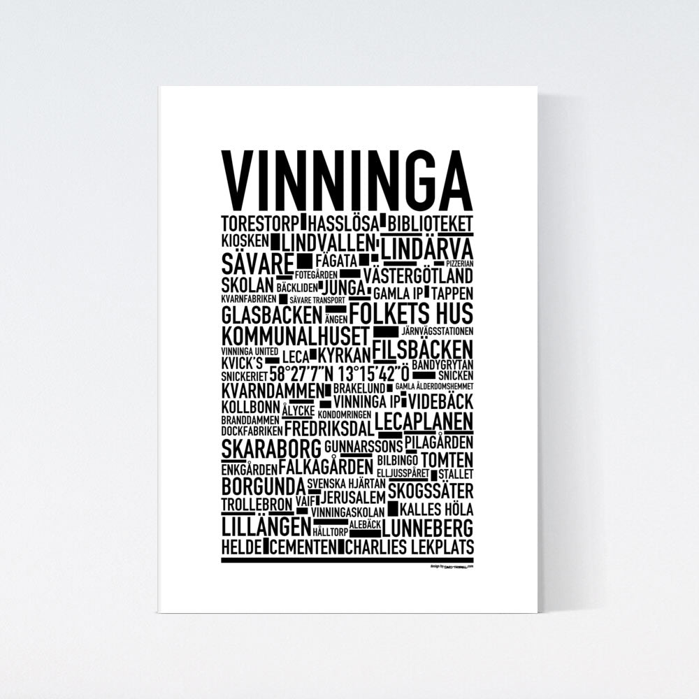 Vinninga Text Poster