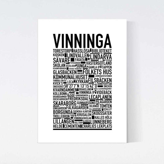 Vinninga Text Poster