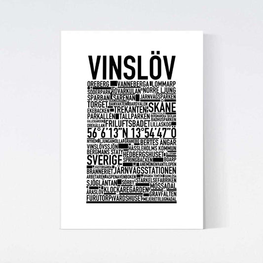 Vinslöv Text Poster