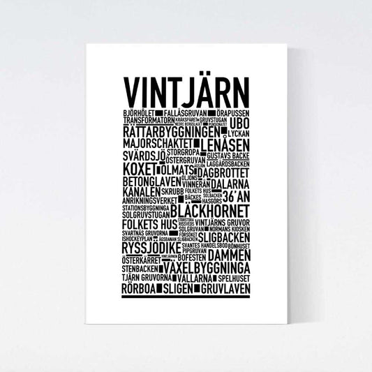 Vintjärn Text Poster
