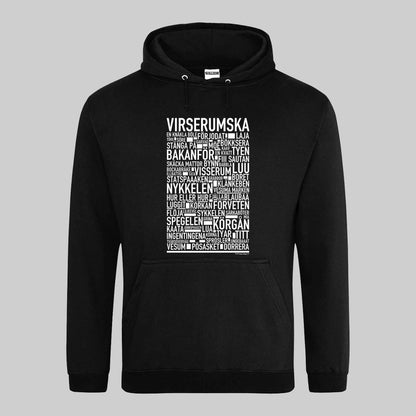 Virserumska Dialekt Text Hoodie