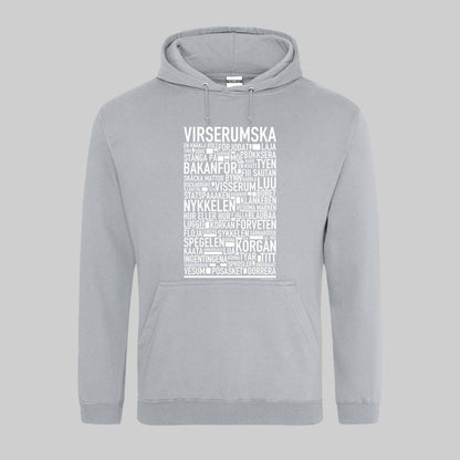 Virserumska Dialekt Text Hoodie