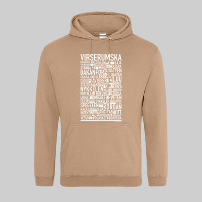 Virserumska Dialekt Text Hoodie