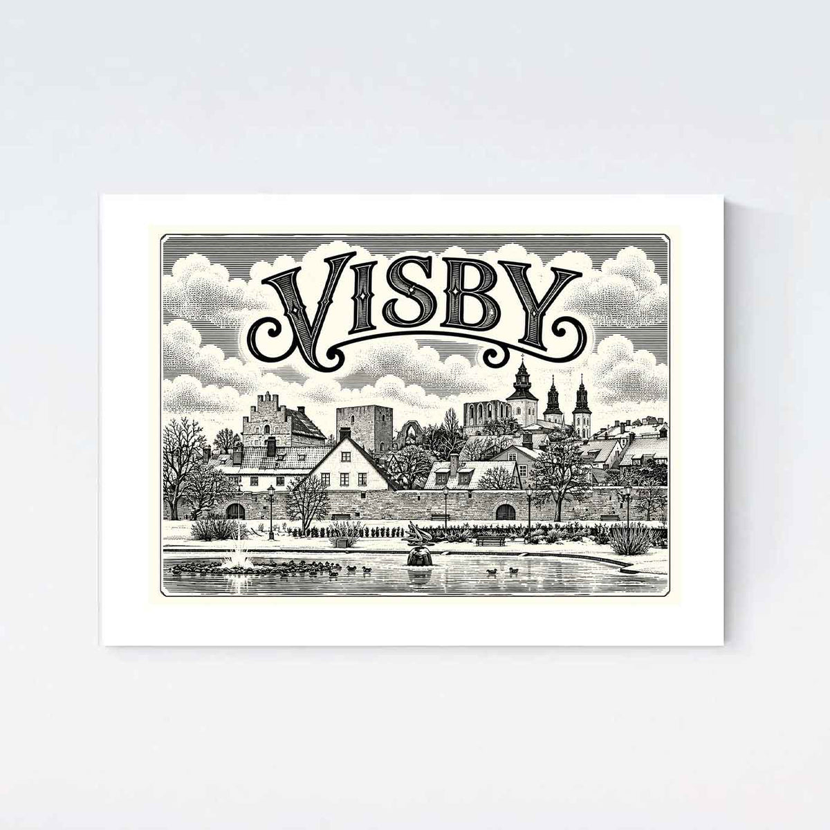 Visby Almedalen Nostalgi Poster