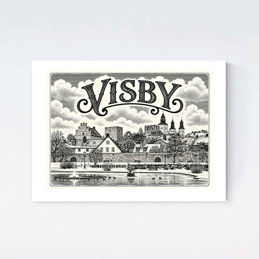 Visby Almedalen Nostalgi Poster