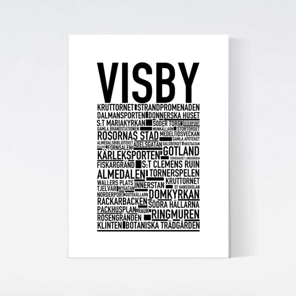 Visby Text Poster