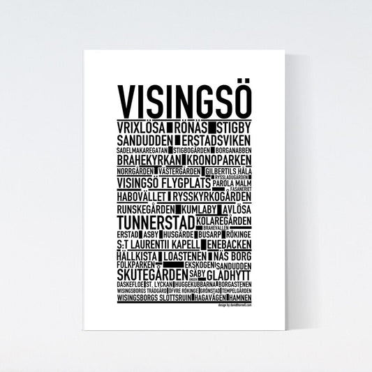 Visingsö Text Poster