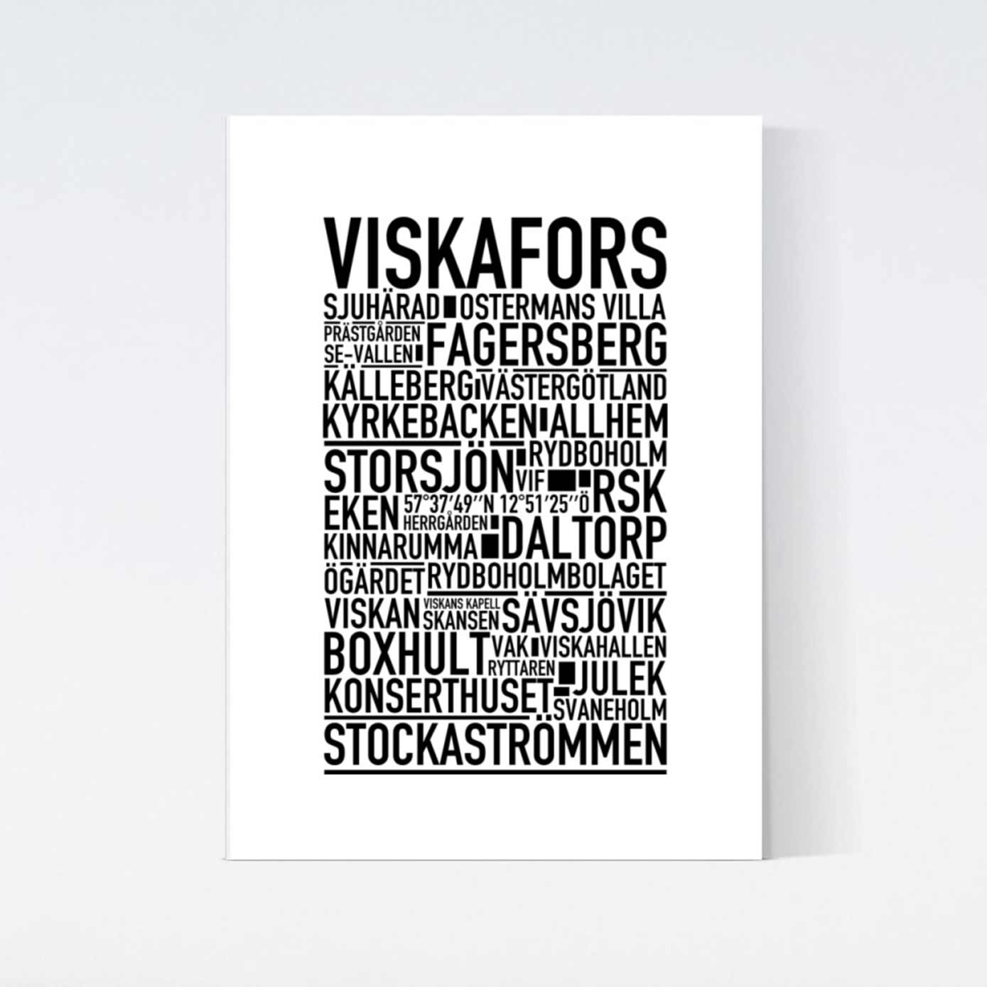 Viskafors Text Poster