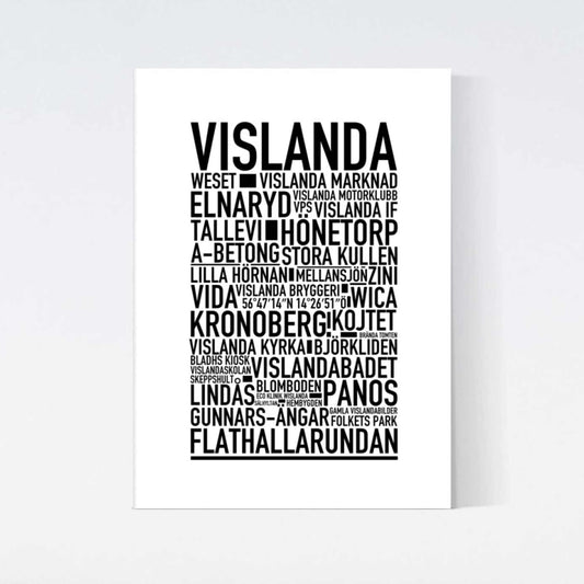 Vislanda Text Poster