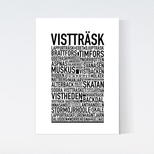 Vistträsk Text Poster