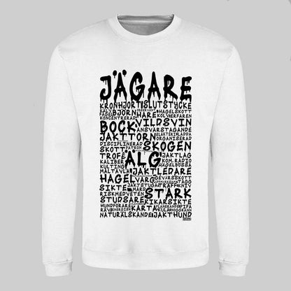 Jägare Graffiti Text Sweatshirt