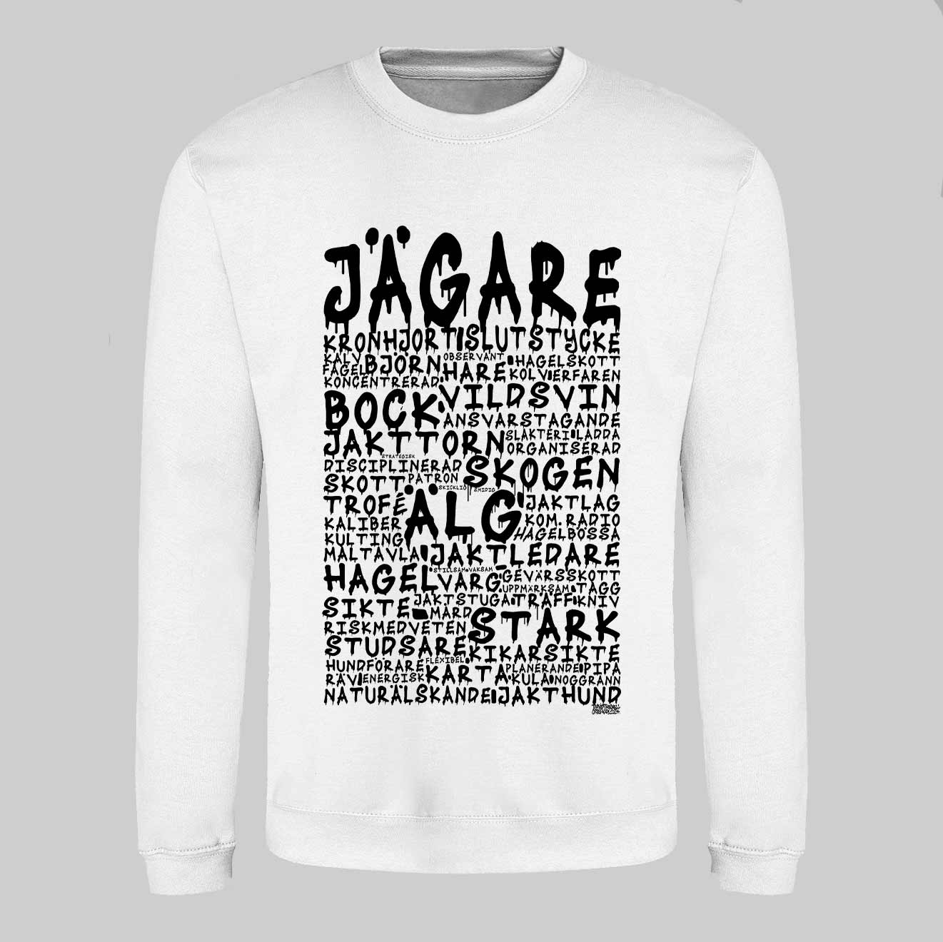 Jägare Graffiti Text Sweatshirt