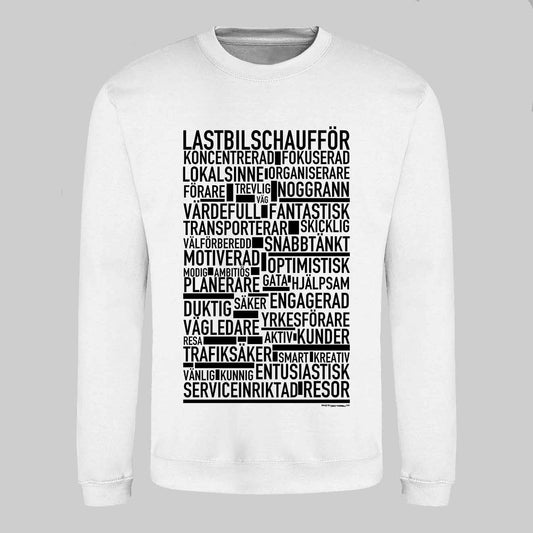 Lastbilschaufför Text Sweatshirt