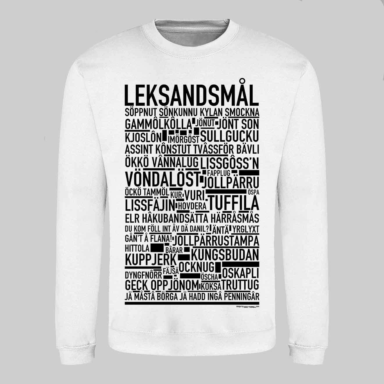 Leksandsmål Dialekt Text Sweatshirt