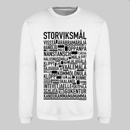 Storviksmål Dialekt Text Sweatshirt