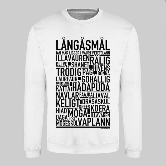 Långåsmål Dialekt Text Sweatshirt
