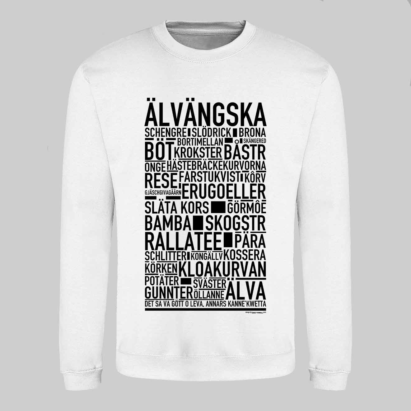 Älvängska Dialekt Text Sweatshirt