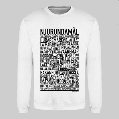 Njurundamål Dialekt Text Sweatshirt