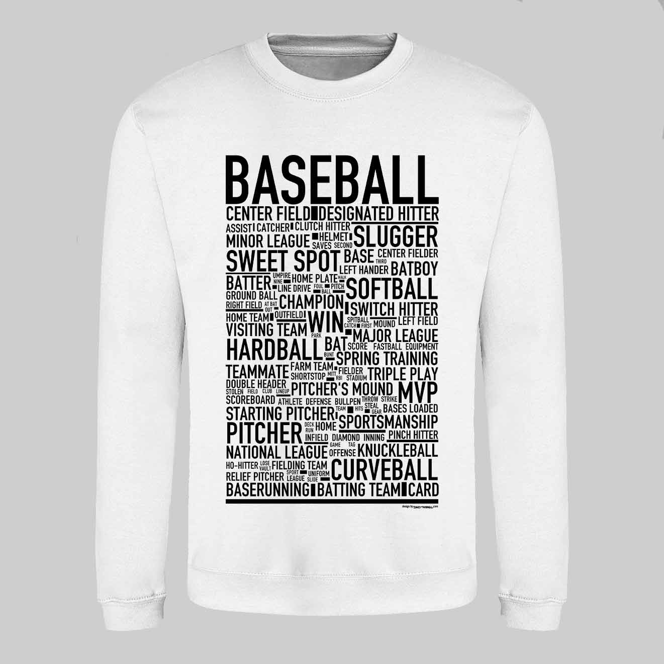 Baseball Text Sweatshirt