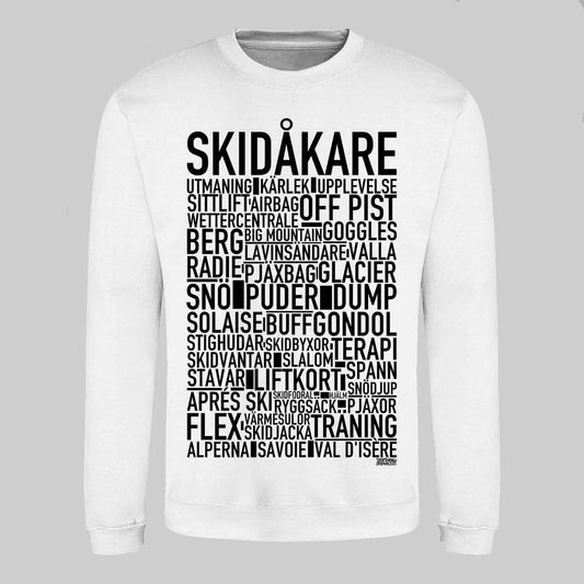 Skidåkare Text Sweatshirt