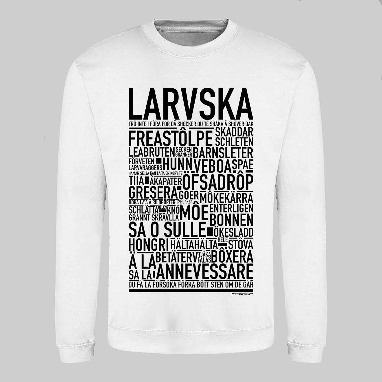 Larvska Dialekt Text Sweatshirt