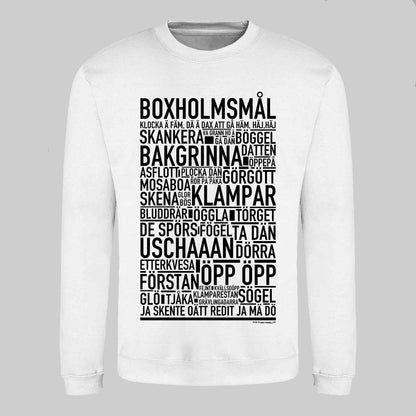 Boxholmsmål Dialekt Text Sweatshirt