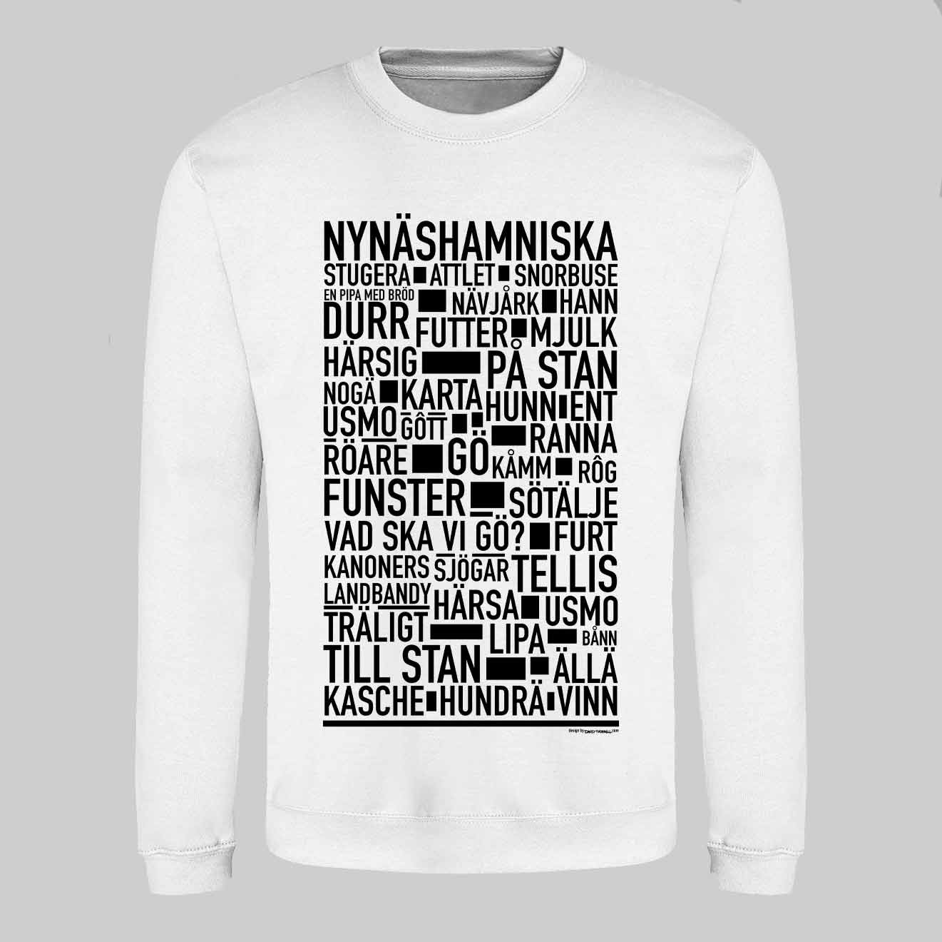 Nynäshamnitiska Dialekt Text Sweatshirt