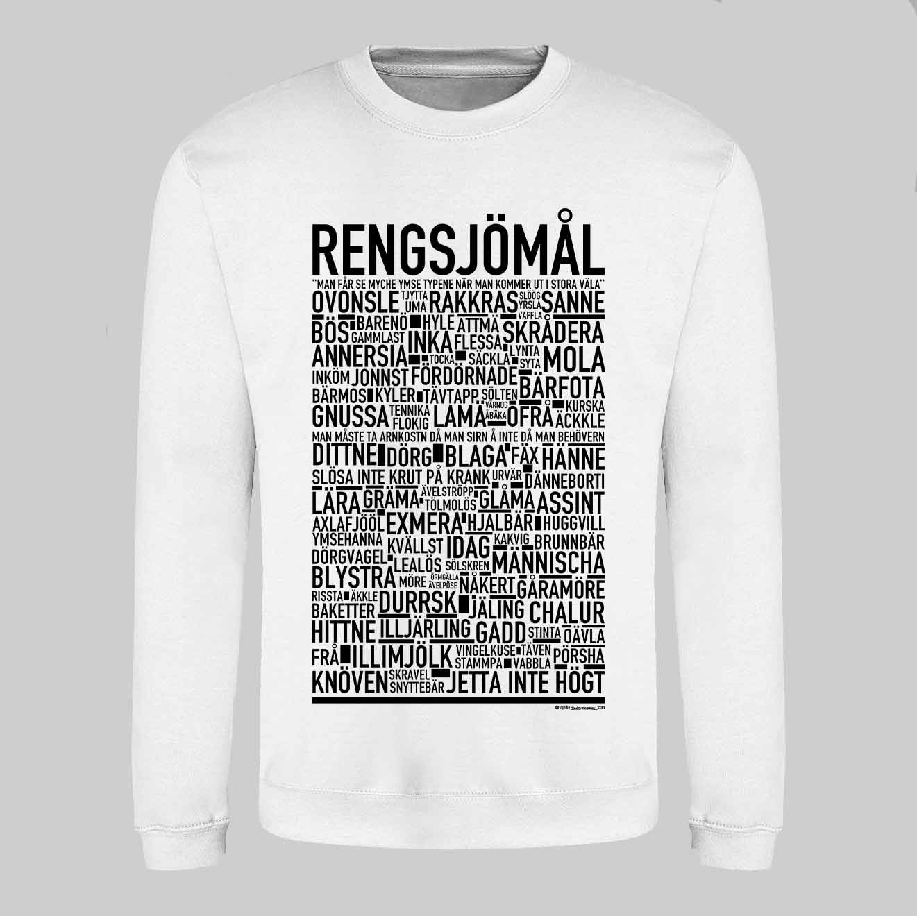 Regnsjömål Dialekt Text Sweatshirt