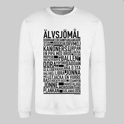 Älvsjömål Dialekt Text Sweatshirt