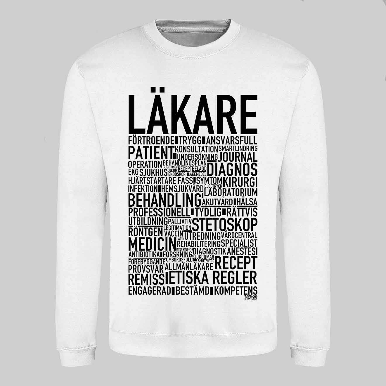 Läkare 2025 Text Sweatshirt