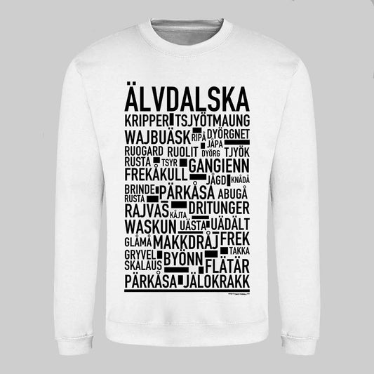 Älvdalska Dialekt Text Sweatshirt