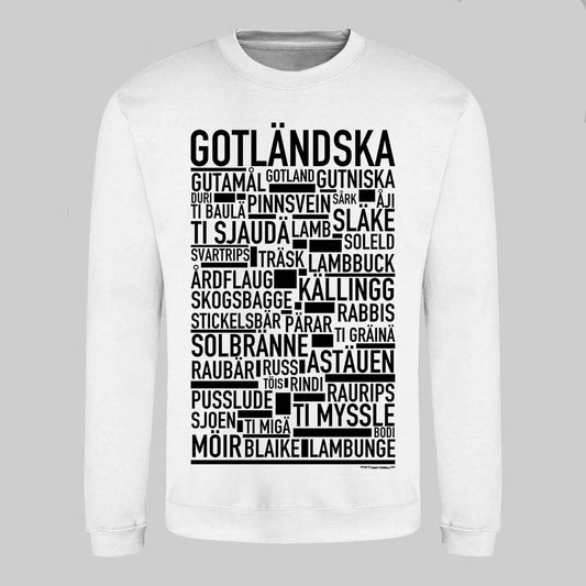 Gotländska Dialekt Text Sweatshirt
