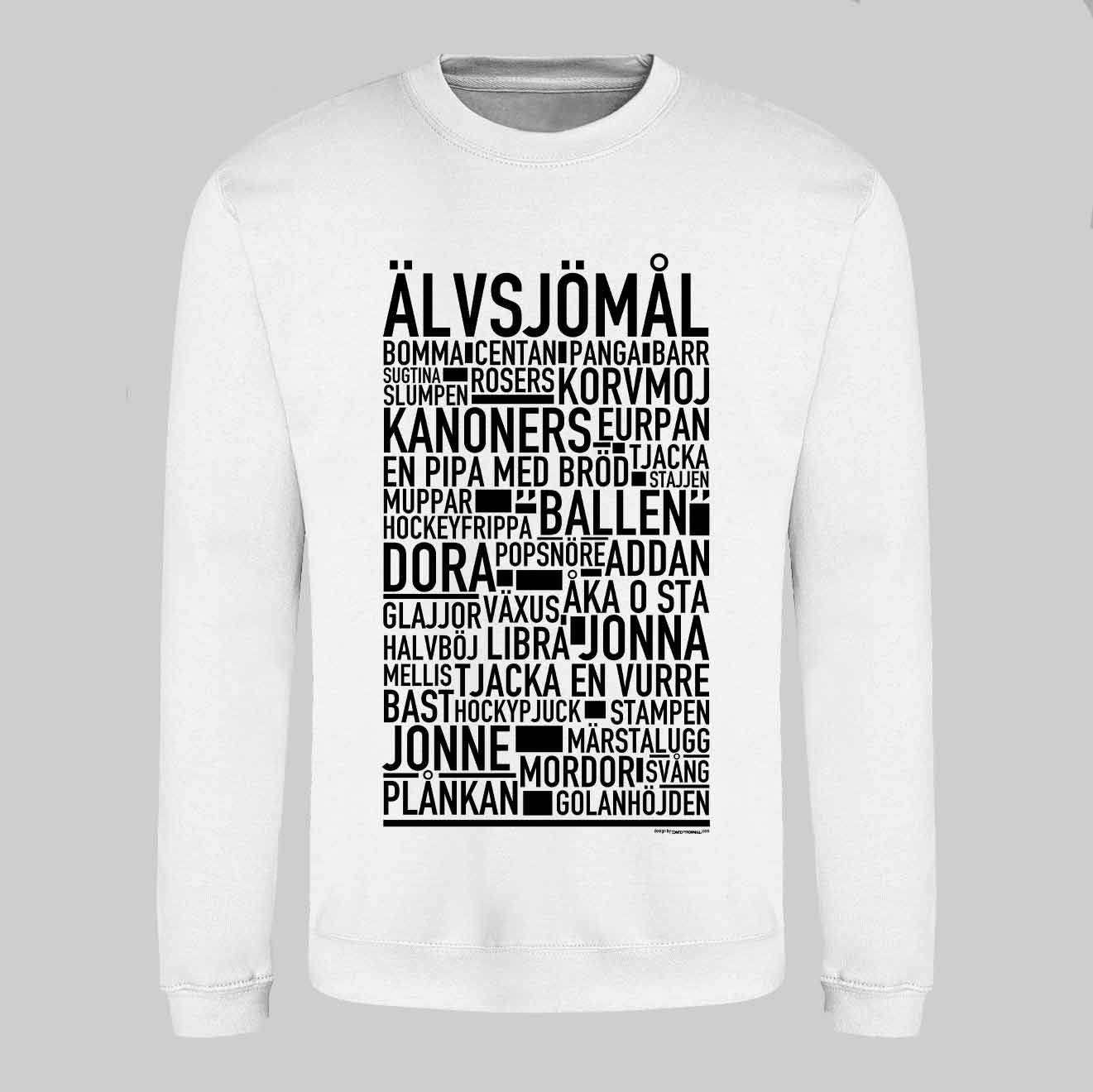 Älvsjömål Dialekt Text Sweatshirt