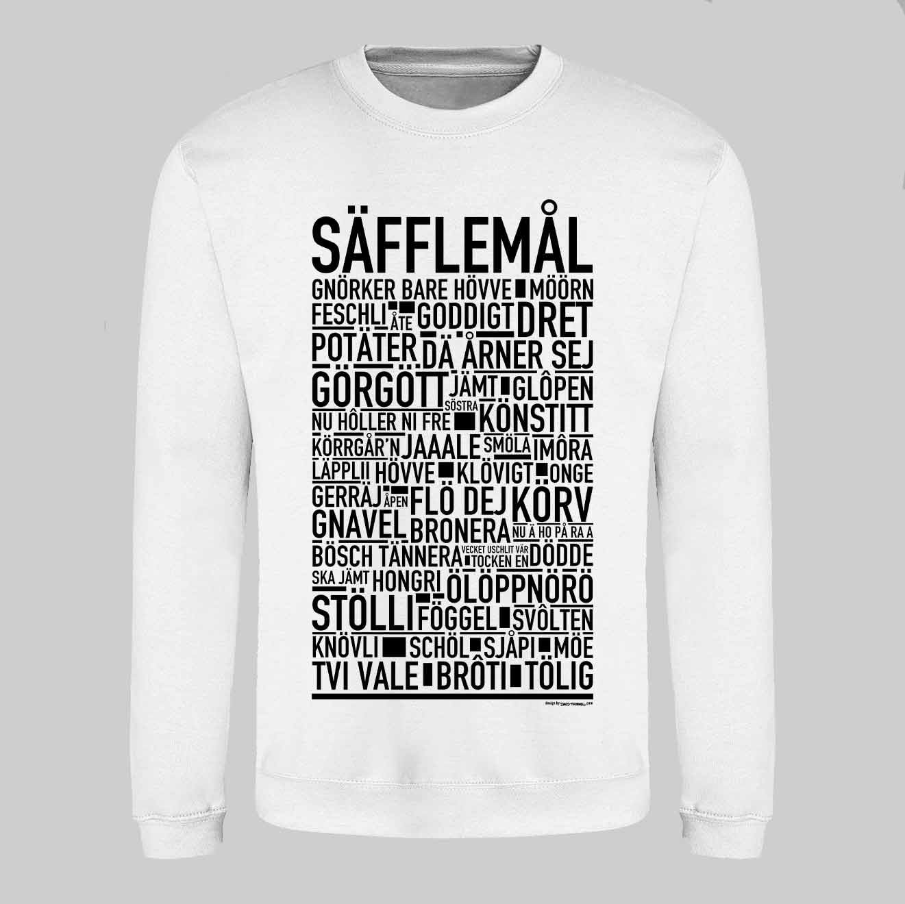 Säfflemål Dialekt Text Sweatshirt