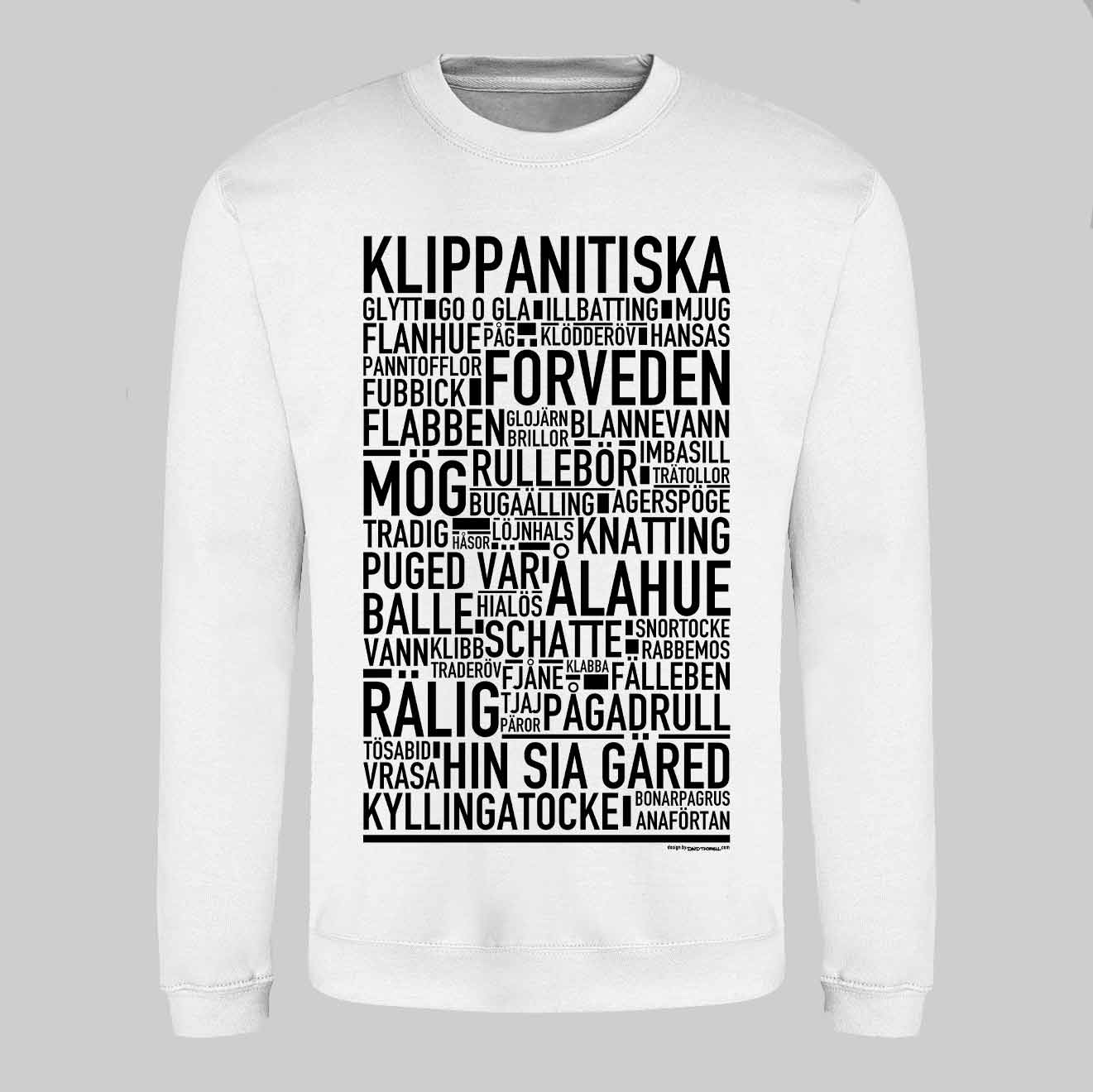 Klippanitiska Dialekt Text Sweatshirt