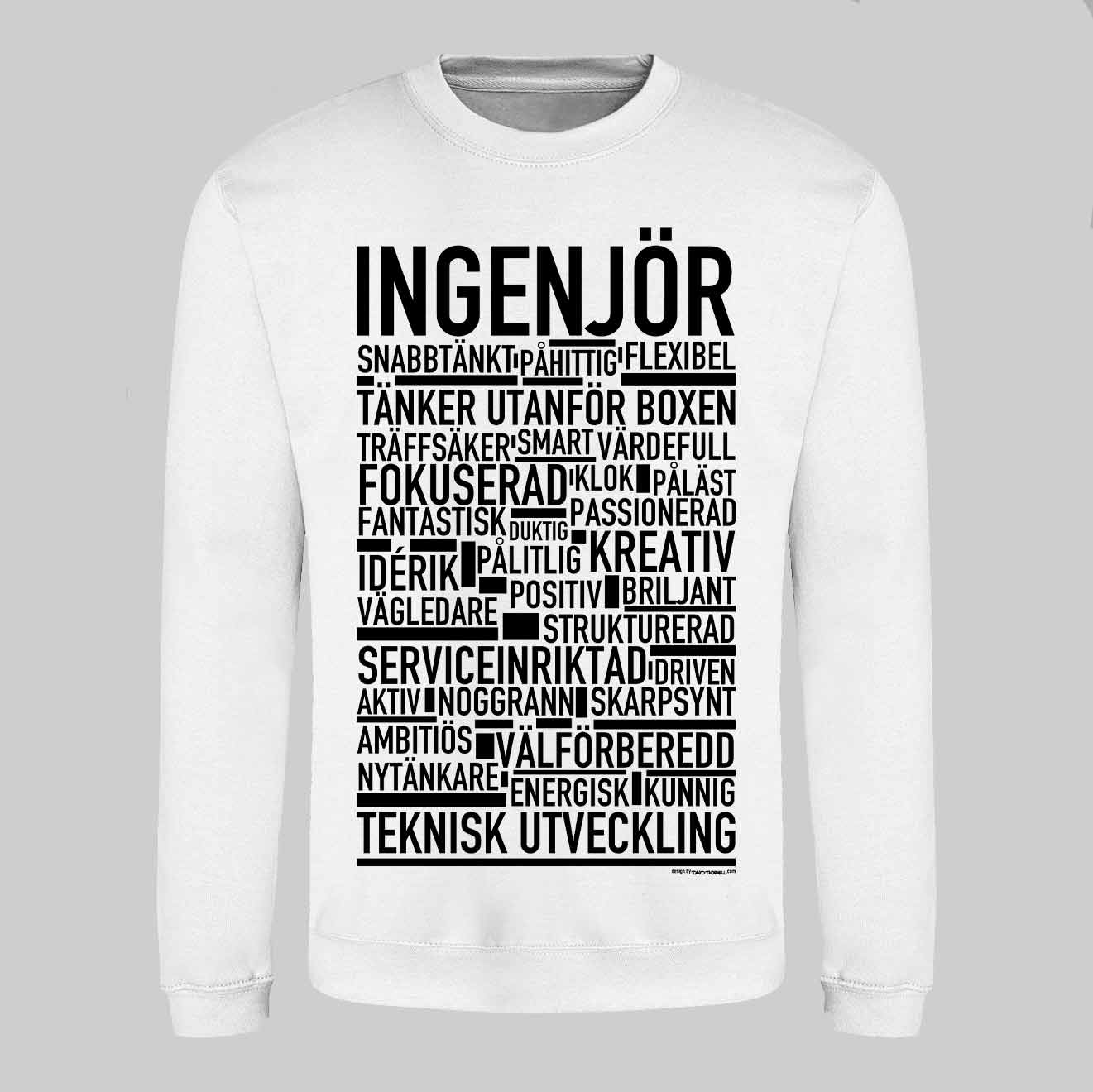 Ingenjör Text Sweatshirt