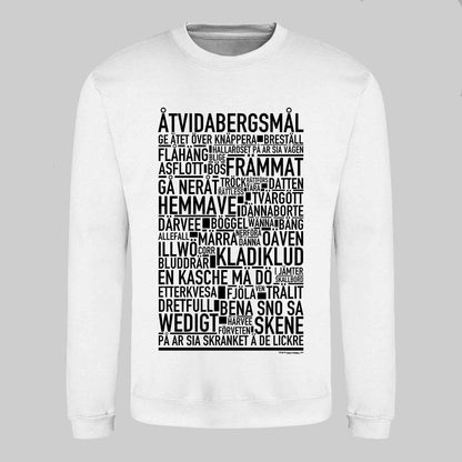 Åtvidabergsmål Dialekt Text Sweatshirt