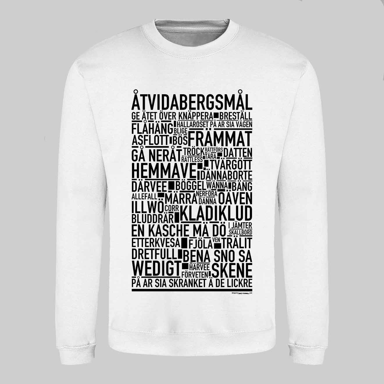 Åtvidabergsmål Dialekt Text Sweatshirt