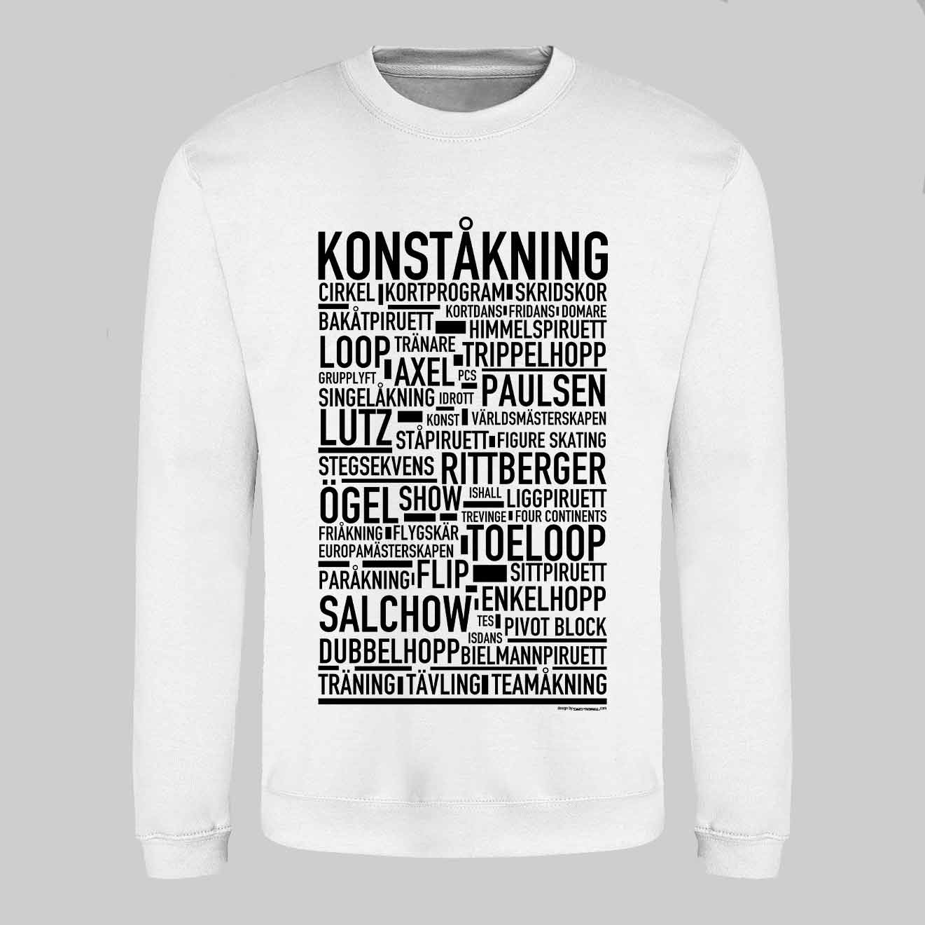 Konståkning Text Sweatshirt