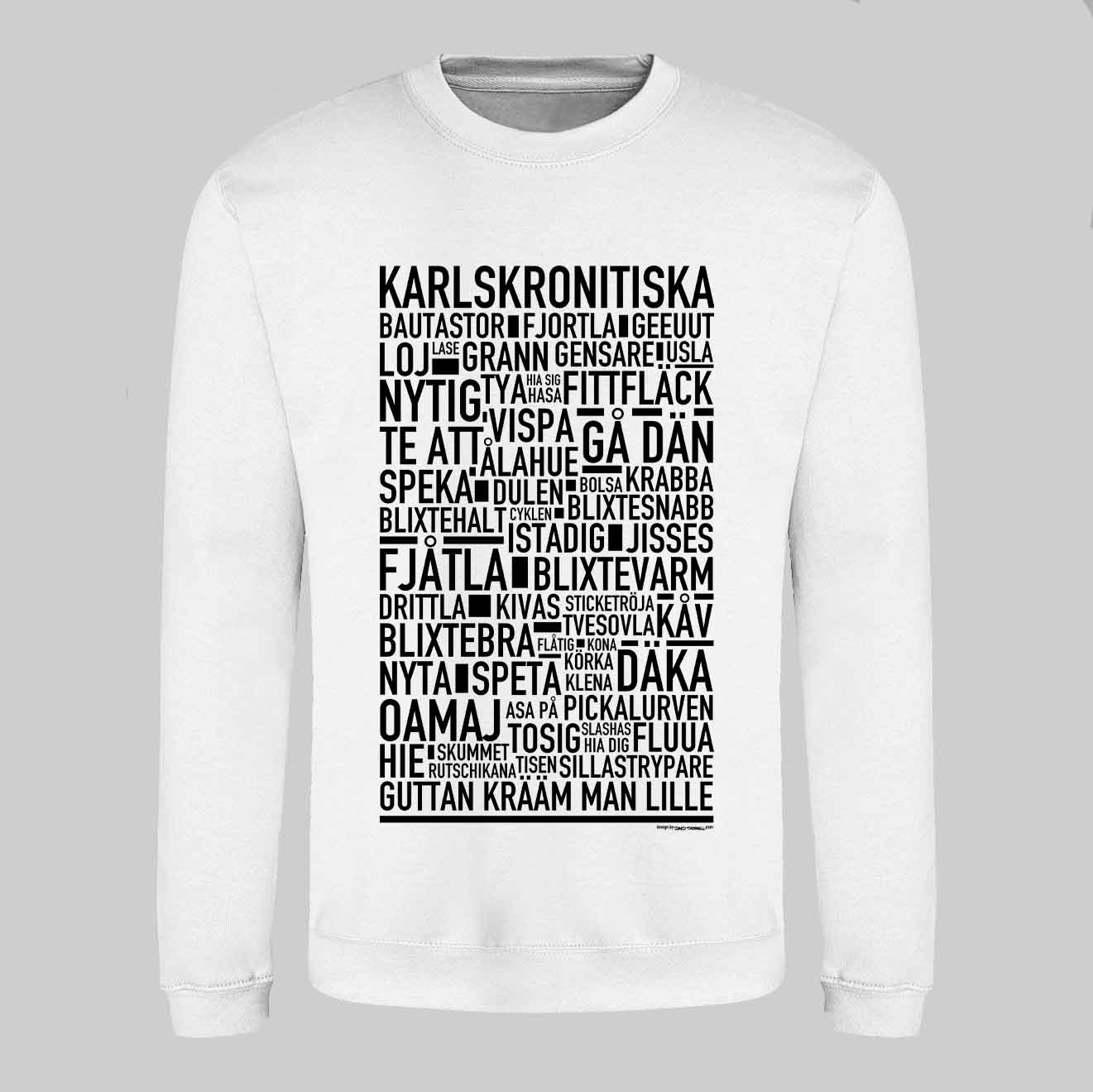 Karlskronitiska Dialekt Text Sweatshirt