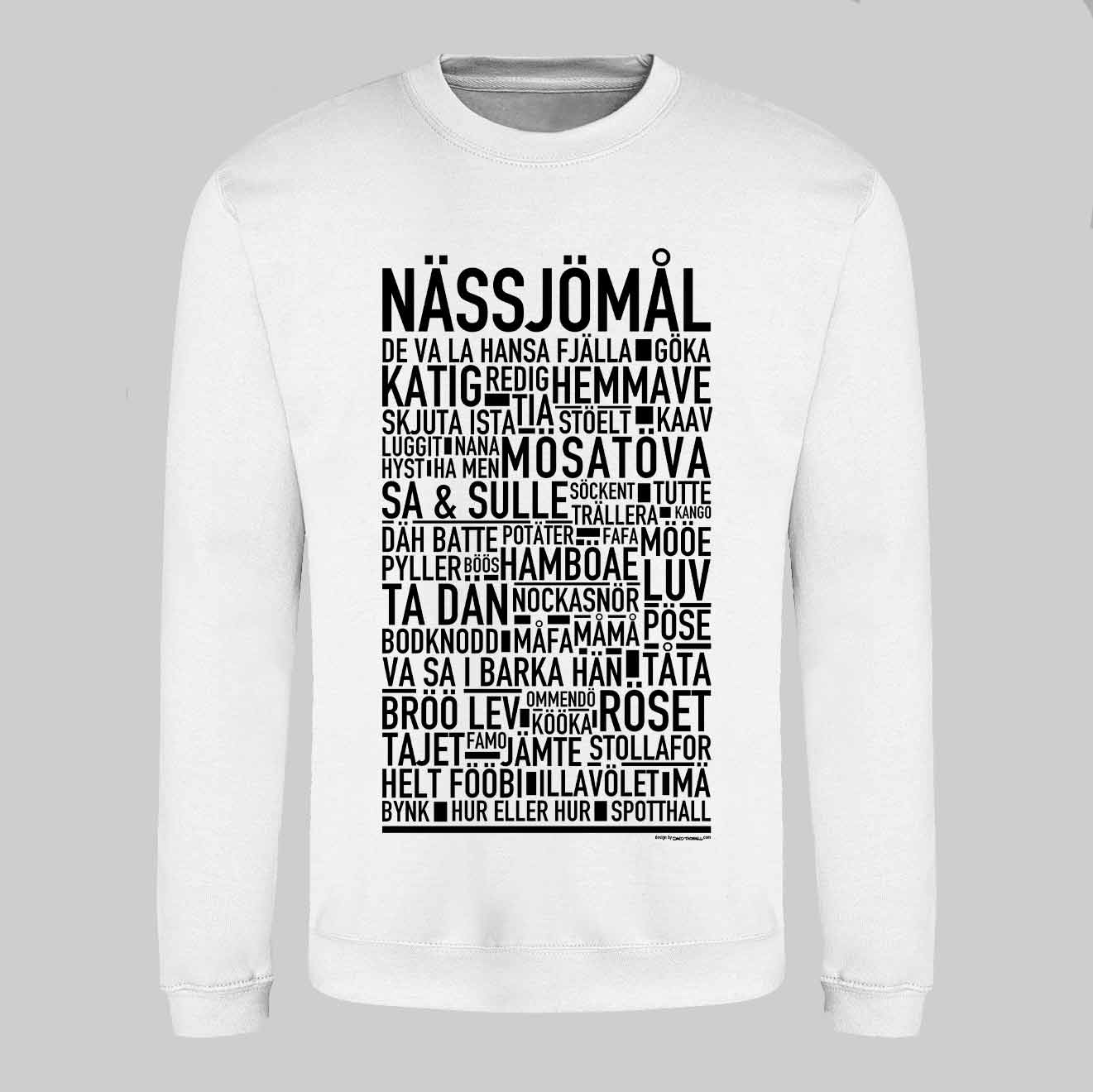Nässjömål Dialekt Text Sweatshirt