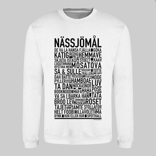 Nässjömål Dialekt Text Sweatshirt